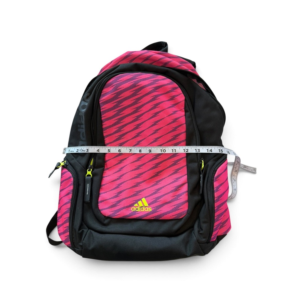 Adidas Ultraride Backpack Pink Black Zebra Laptop Bag Athletic School Travel - Picture 10 of 12